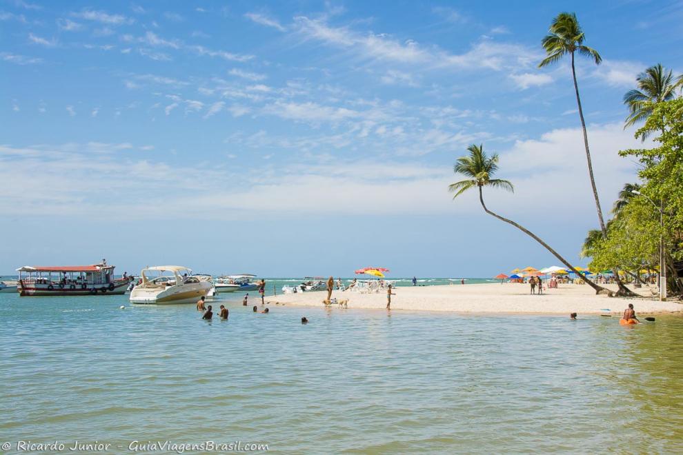 Imagem da praia paradisíaca da Ilha de Boipeba.